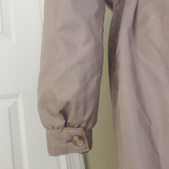 Downpour Beige Long Weterproof Rain Coat Size 16 - Picture 4 of 6